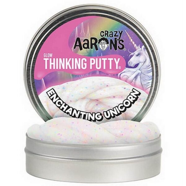 Crazy Aarons putty slim unicorn glitter glow - stor